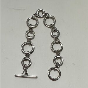 🧡Silver Link Toggle Bracelet - Classic Round Links🧡